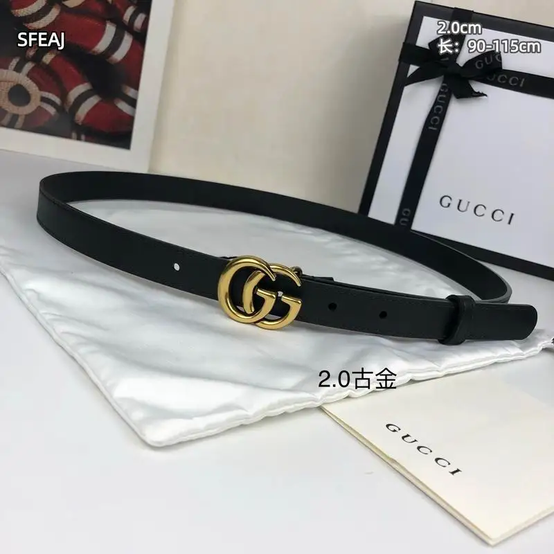 Gucci belt 20mmX95-115cm 8L28